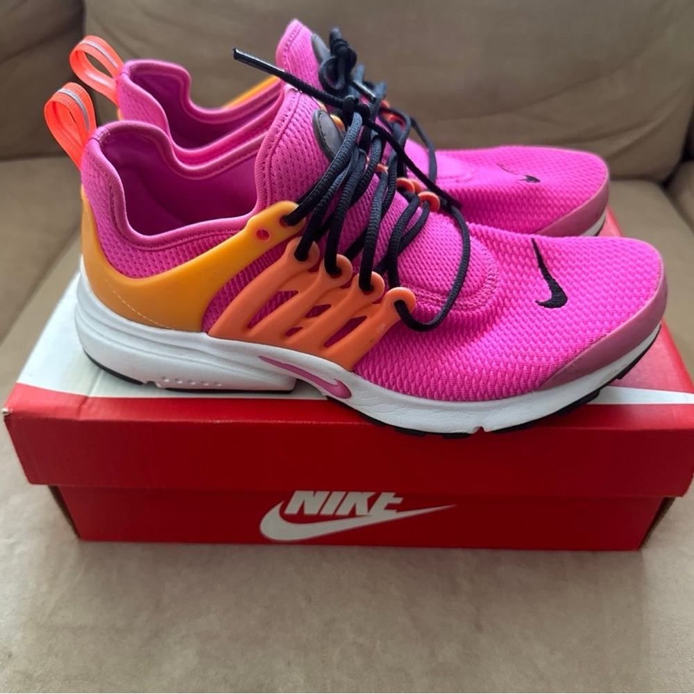 Nike Bright Pink and Orange Athletic Shoes